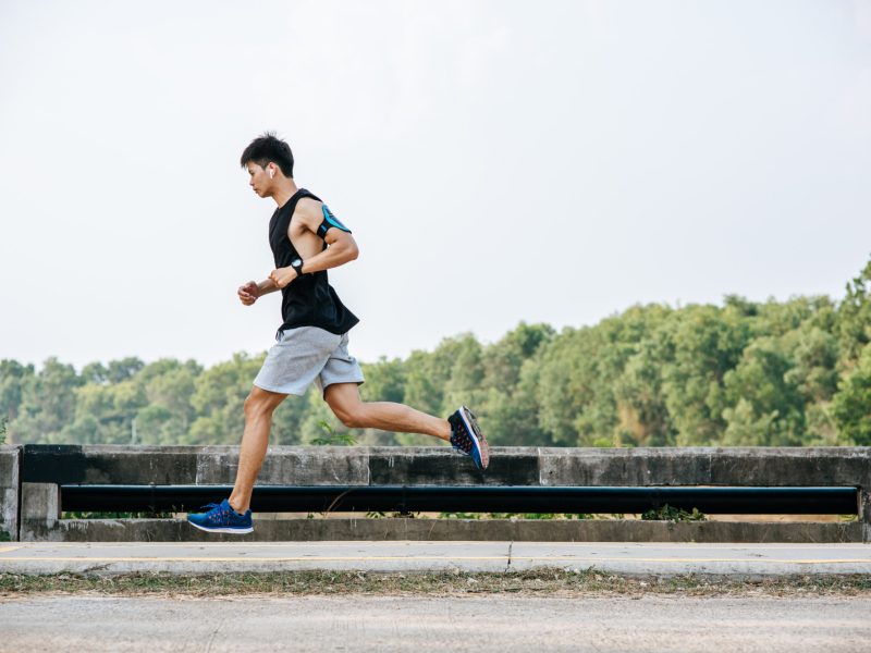 men-exercise-by-running-road-bridge men-exercise-by-running-road-bridge